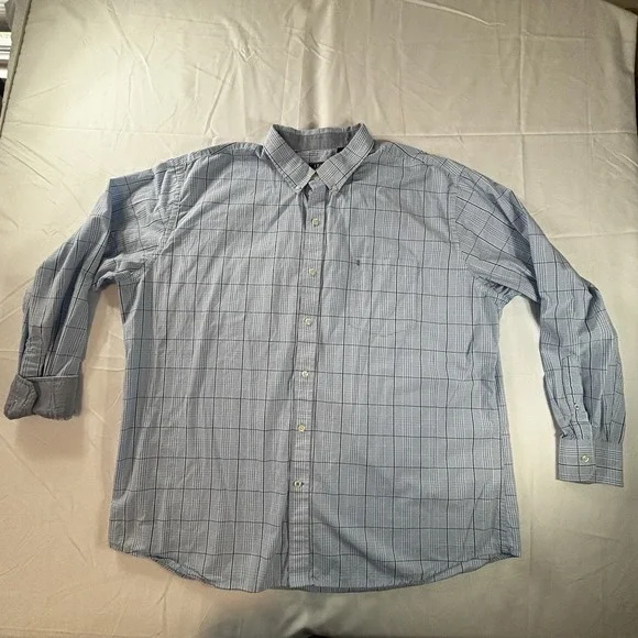 Izod Premium Essentials Size 2XL Men's Embroidered Pocket Logo Button Down Shirt - Picture 2 of 14